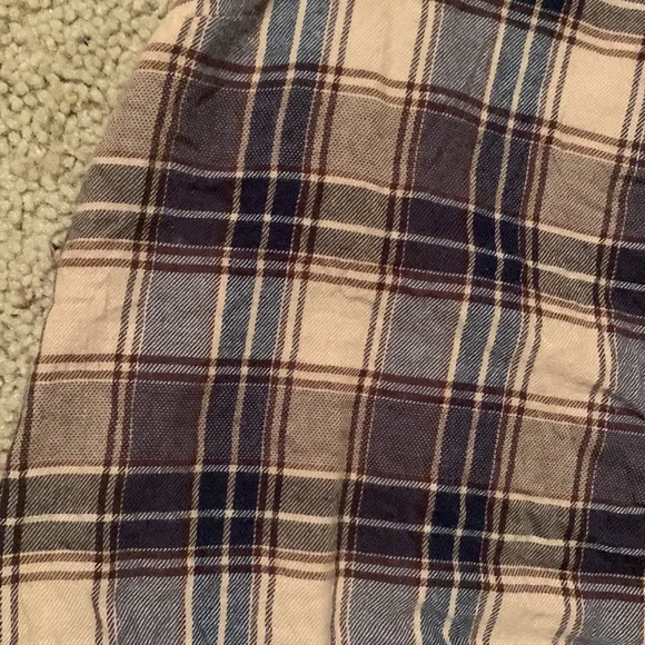 🐠2 for $16 Forever 21 Plaid Sleeveless Collared Tie Bottom Top - Picture 3 of 5